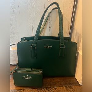 Kate Spade Perry Leather Medium Satchel  Staci Medium Compartment Bifold Wallet